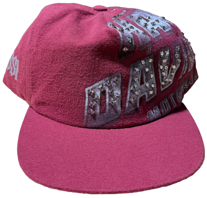 Bossi 'Burgundy Harley' Rhinestone Hat