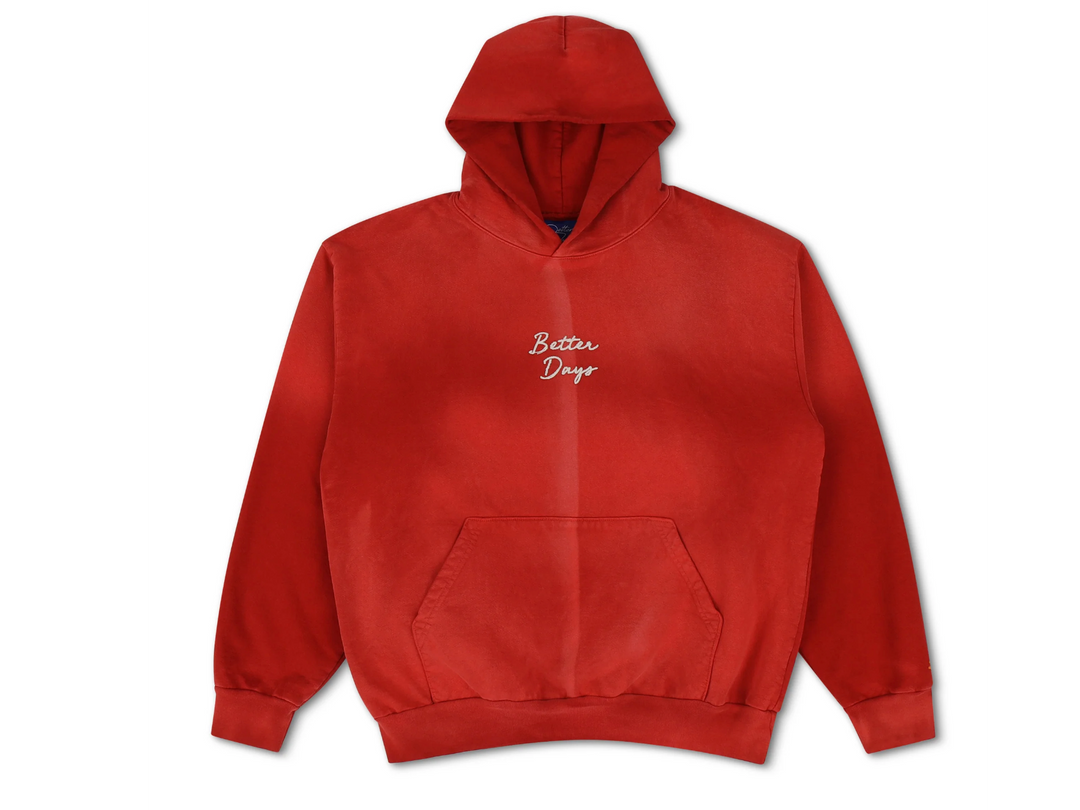 Better Days Sun Beam Hoodie Red