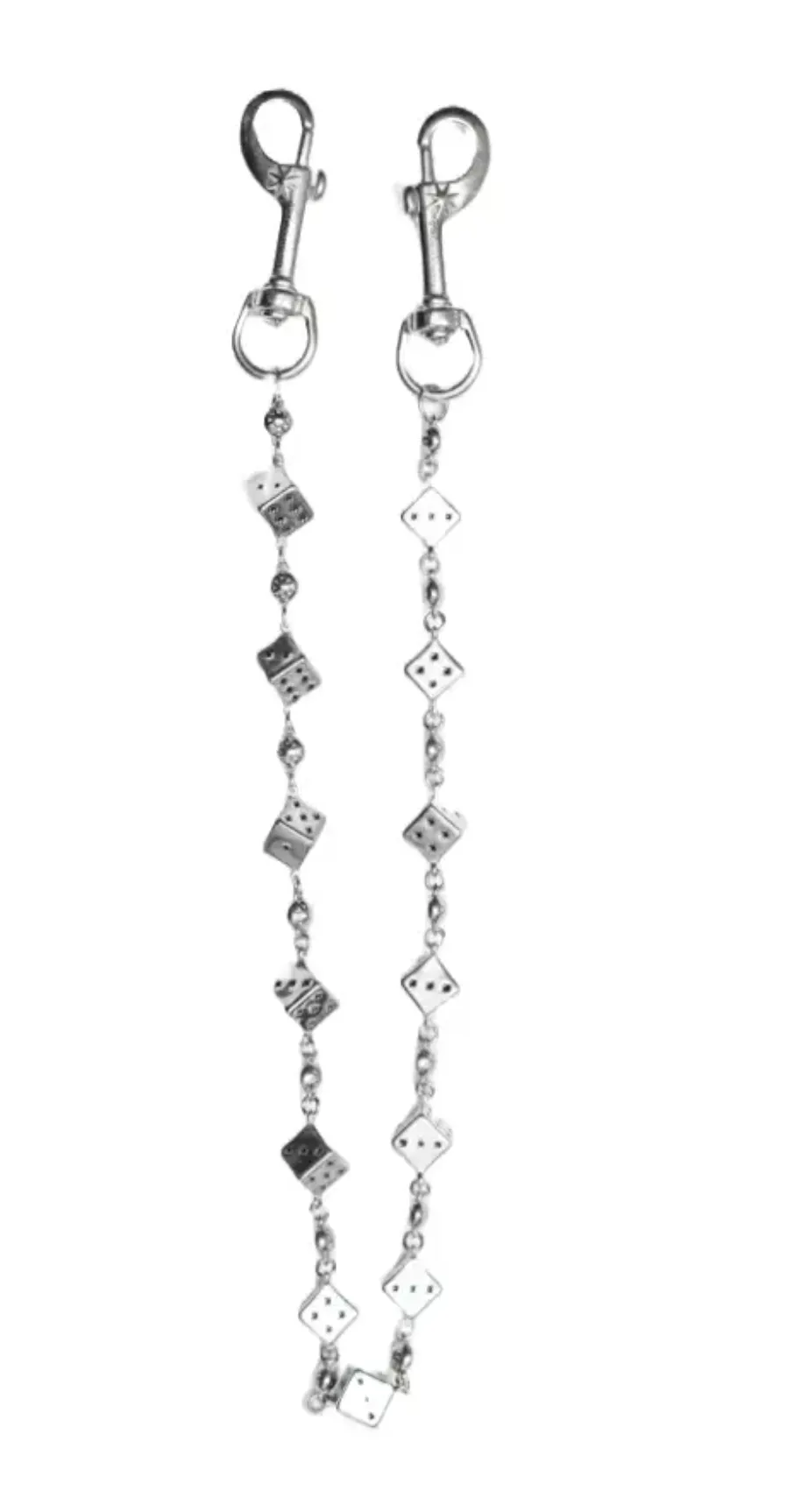 Starchain World 'Silver' Plain Dice Wallet Chain