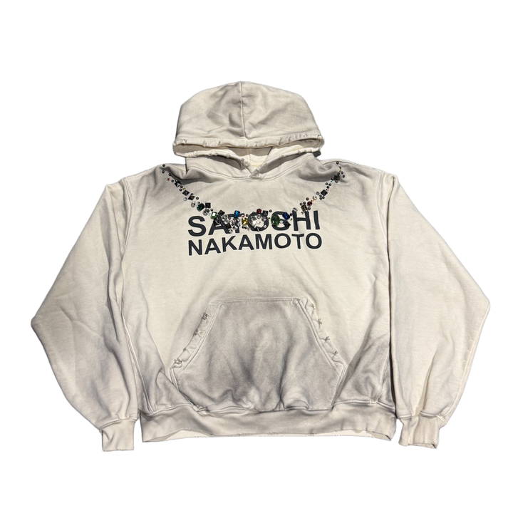 Satoshi Nakamoto Pearlized Hoodie Tan