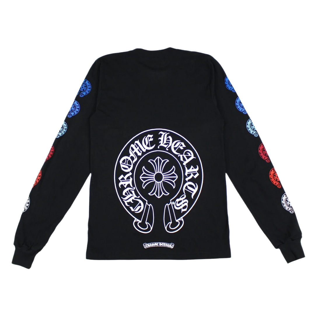 Chrome Hearts Multi Color Horse Shoe L/S T-shirt Black
