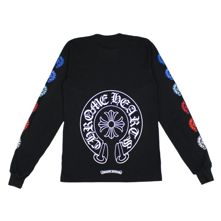 Chrome Hearts Multi Color Horse Shoe L/S T-shirt Black