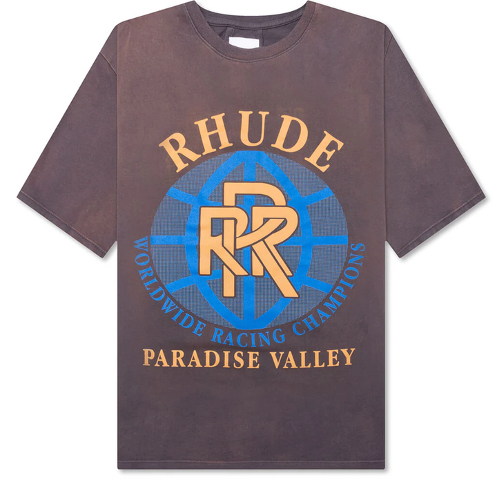 Rhude 'Paradise Valley' Vintage Grey Tee