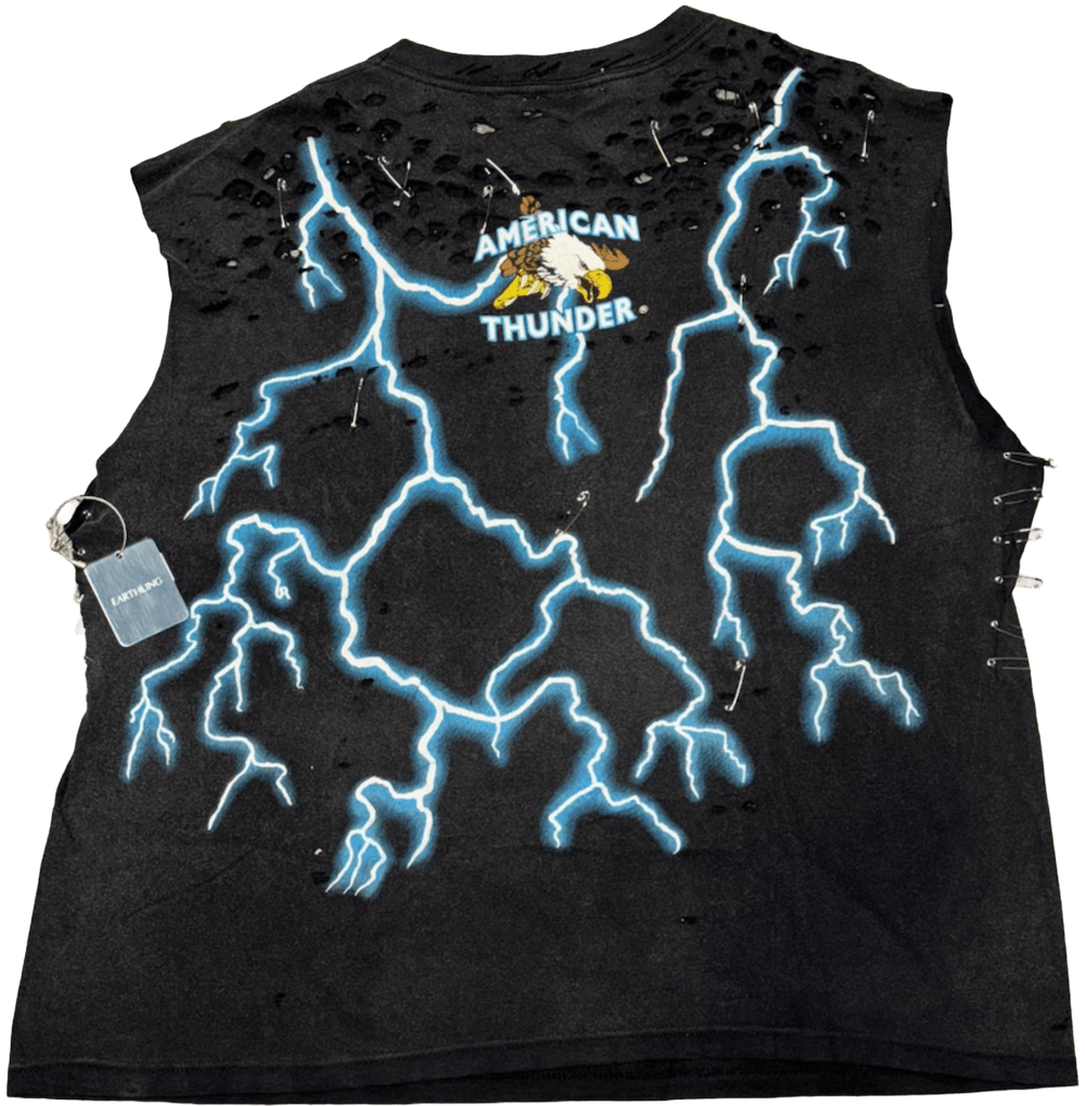 Earthling VIP 'Ride Free' American Thunder Thrashed Cutoff Tee