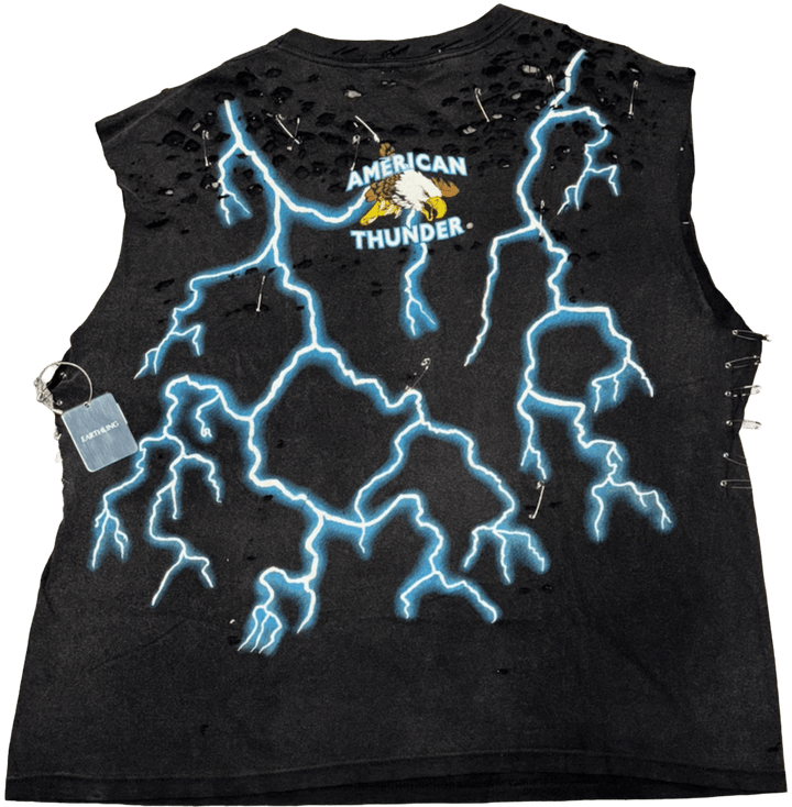 Earthling VIP 'Ride Free' American Thunder Thrashed Cutoff Tee