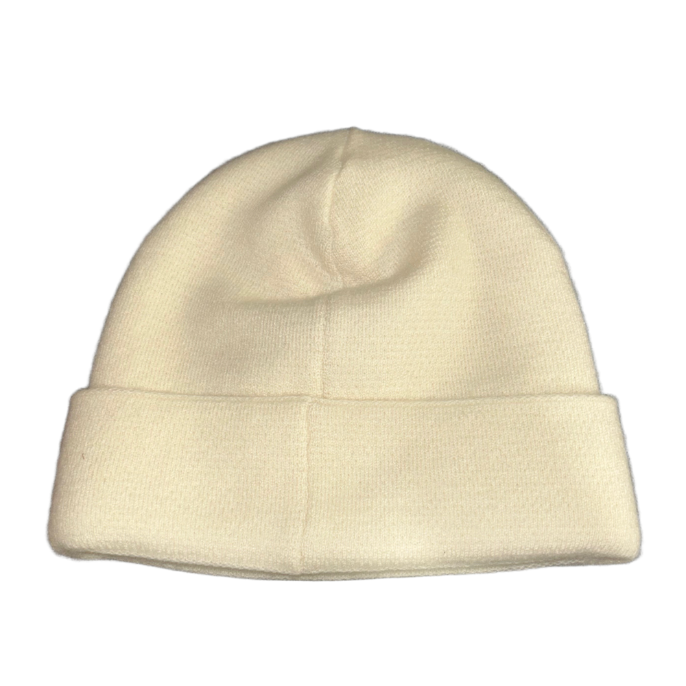 Chanel 'Multicolor Logo' Cream Cashmere Beanie