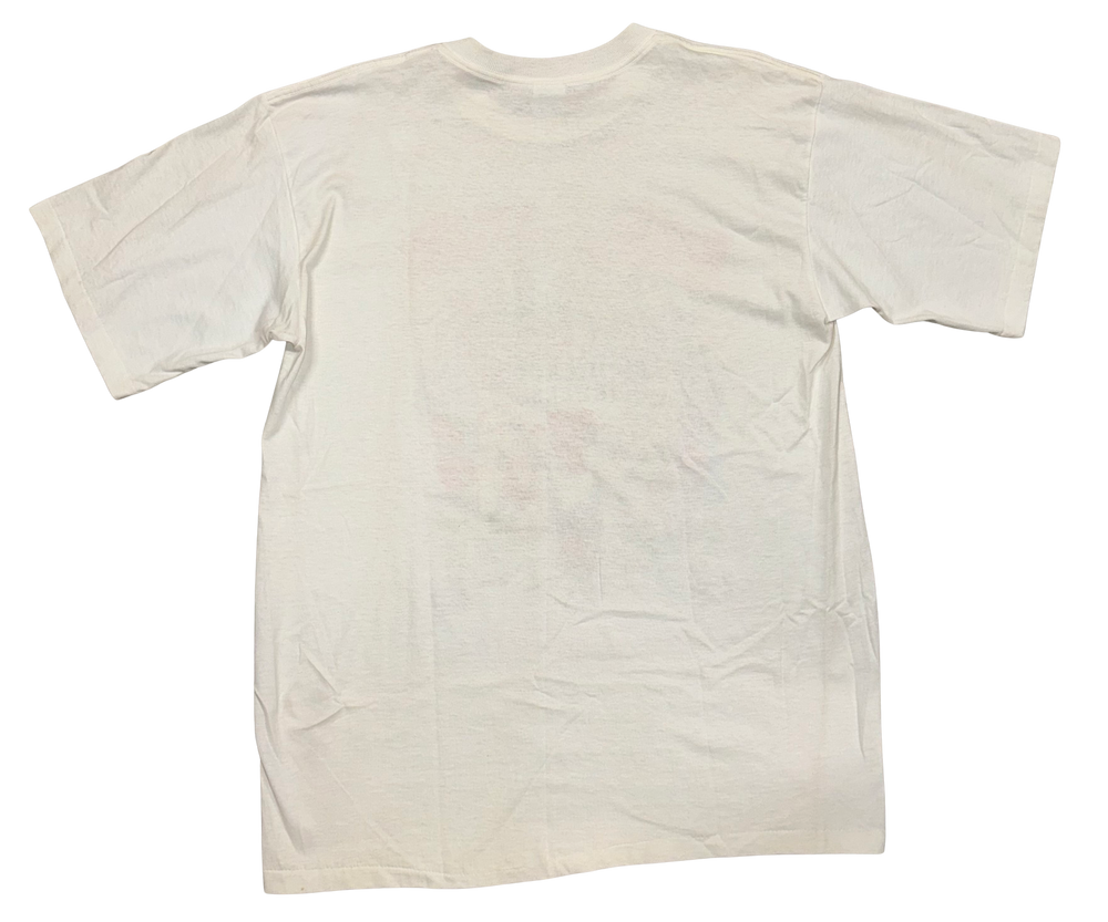 Chicago Bulls '3 Time Champs' White Vintage Tee