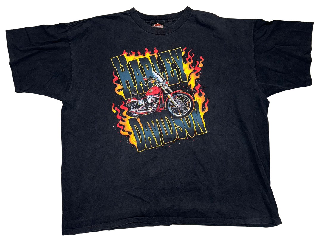 Harley Davidson 'Electric City' Black Vintage Tee