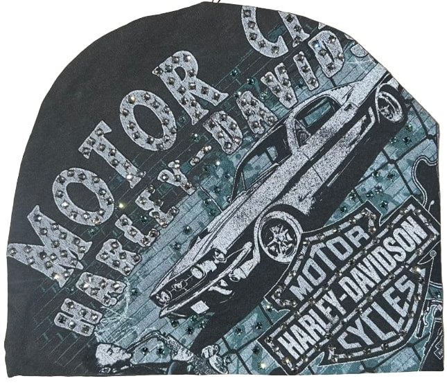 Boissi 'Mustang' Rhinestone Vintage Beanie