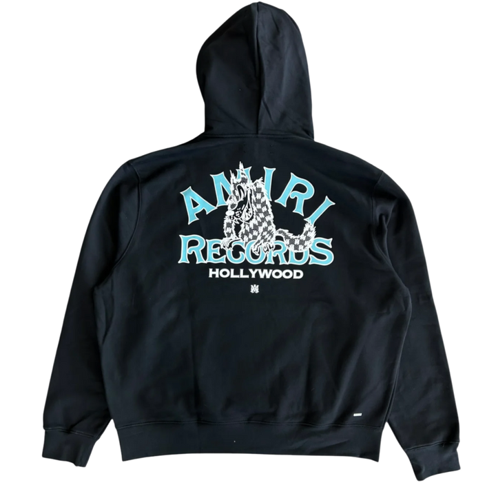 Amiri 'Records Wolf' Black Hoodie