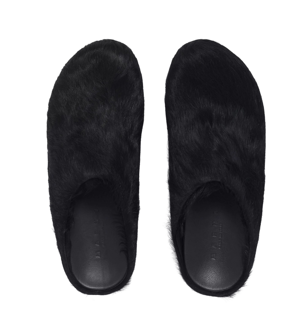 Marni 'Black' Sabot Slippers