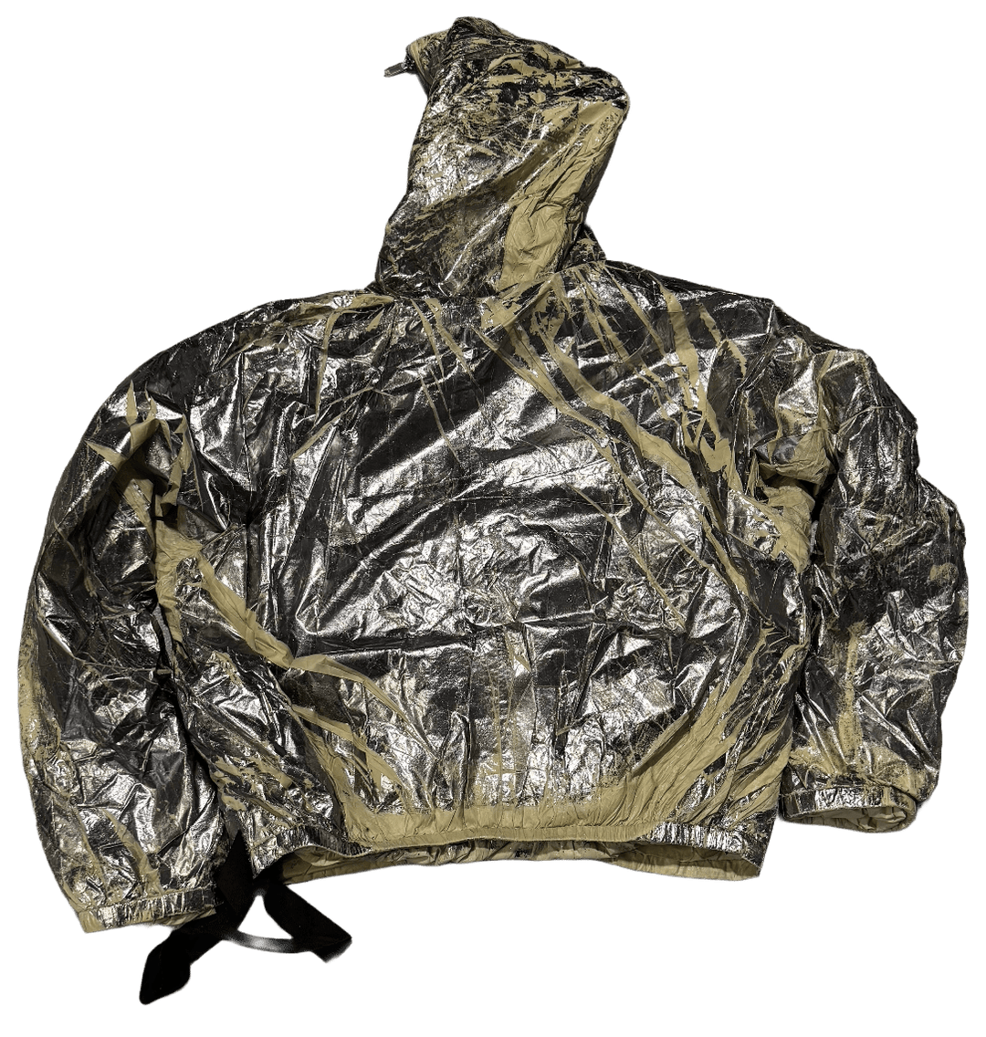 Rick Owens DRKSHDW Sealed Windbreaker Palladium Foil Light Nylon
