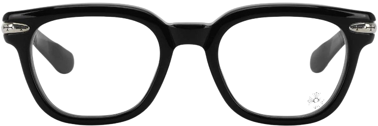 Chrome Hearts 'Drippin' Black/Silver Glasses