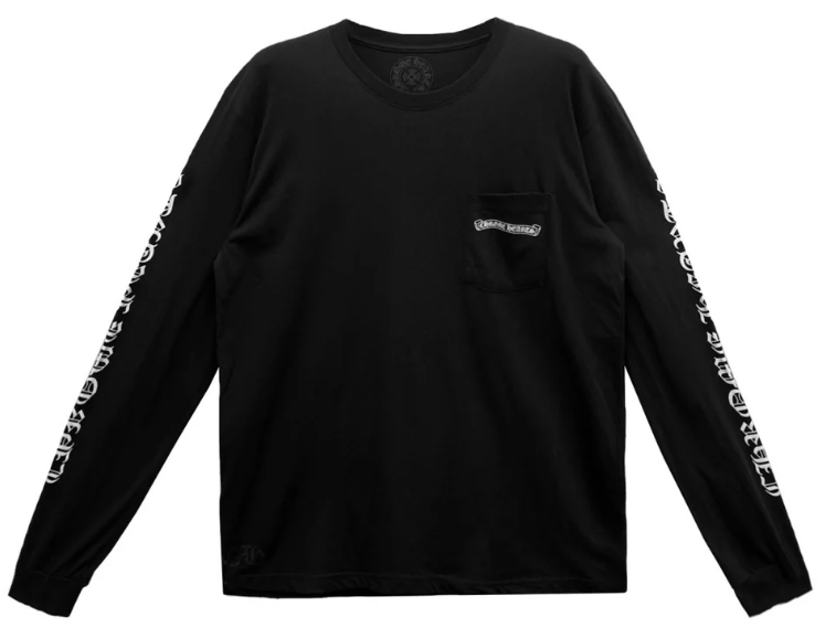 Chrome Hearts Scroll Logo Thermal Shirt Black