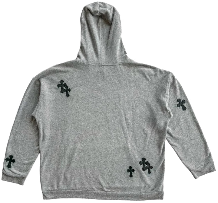 Chrome Hearts 'Grey' Black Cross Patch Hoodie