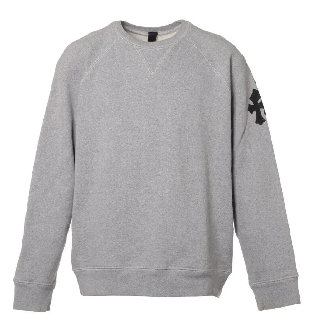 Chrome Hearts 'Paper Jam' Grey Crewneck
