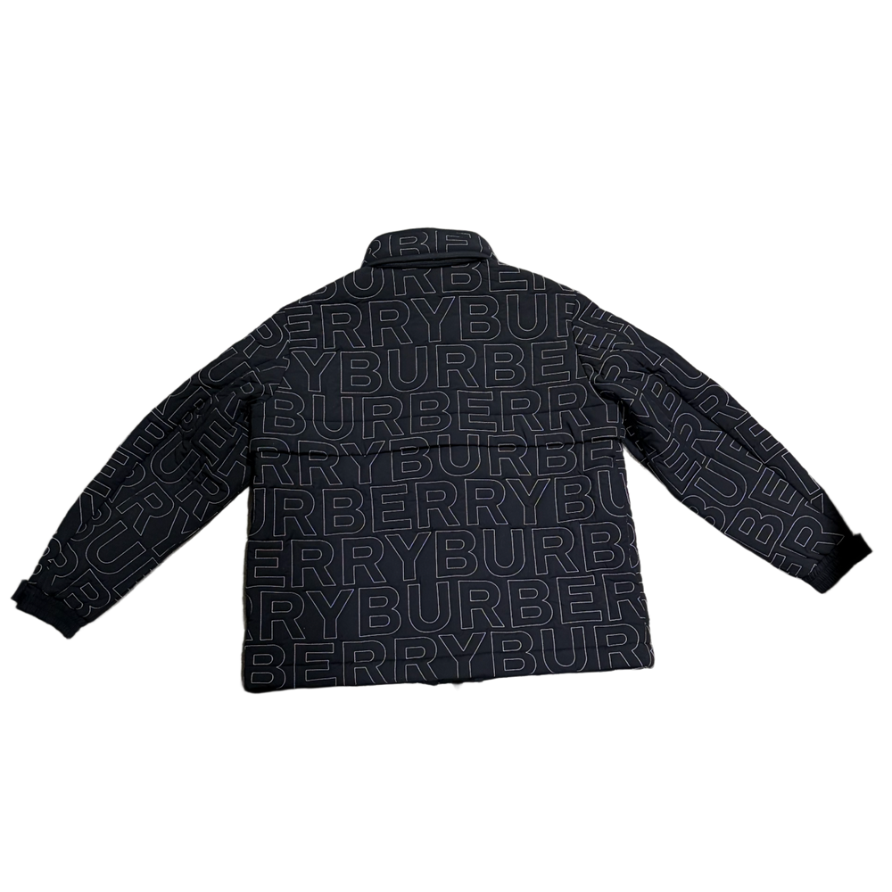 Burberry 'Black' Embroidered Logo Packaway Jacket