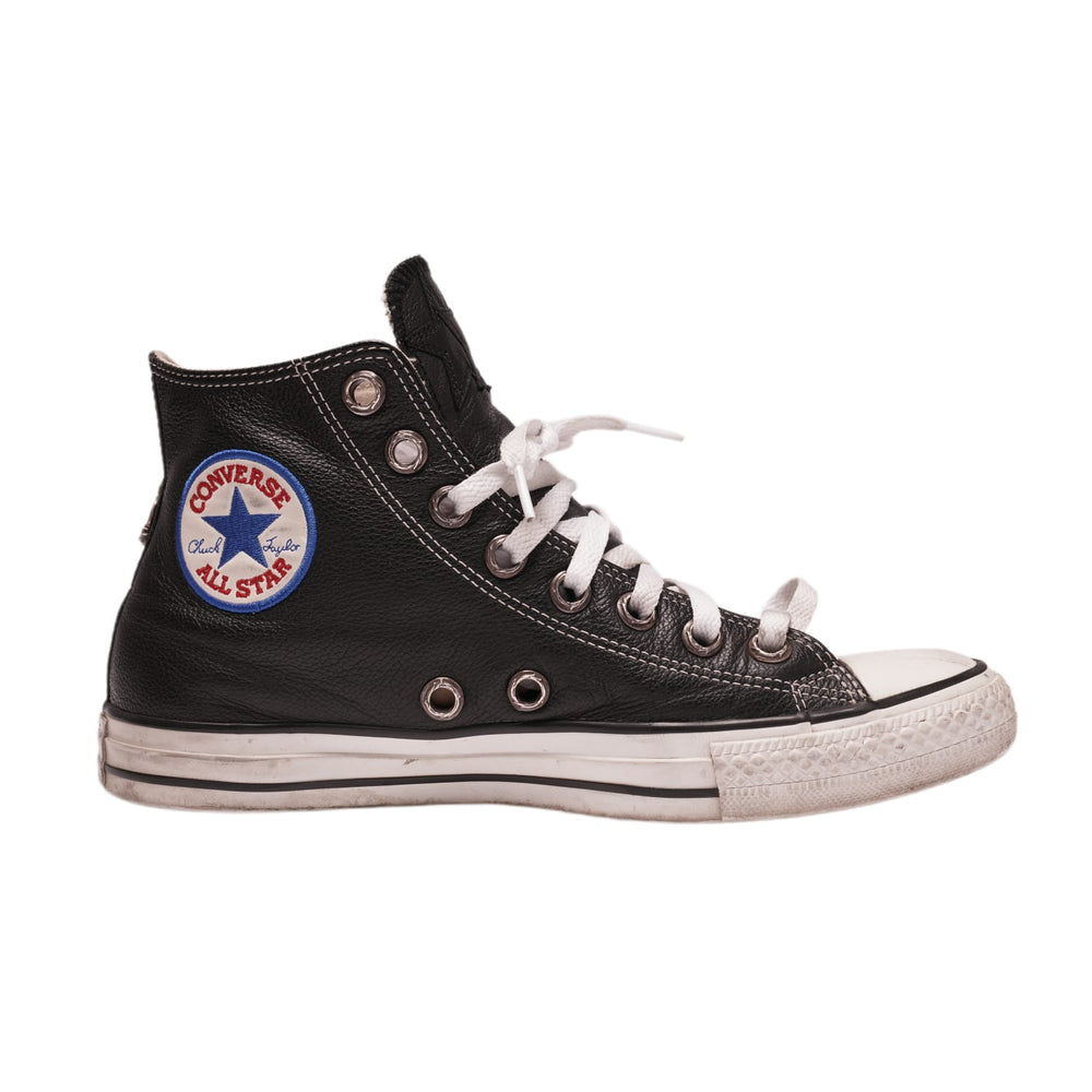 Chrome Hearts 'Triple Star Patch' Hightop Leather Converse