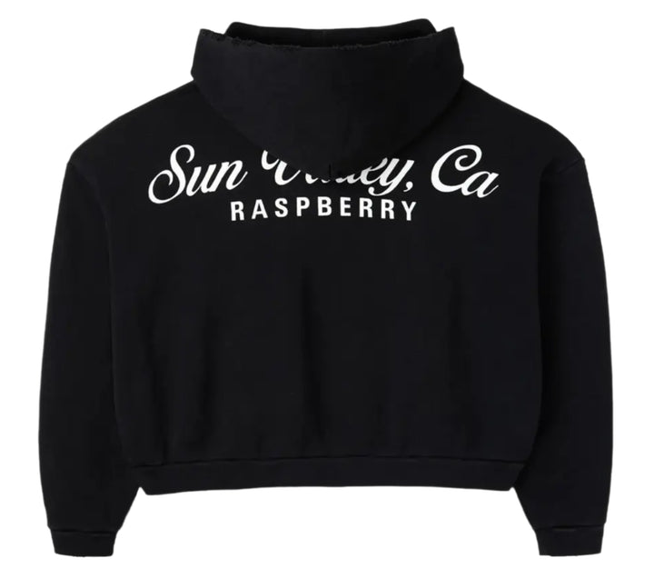 Gold+Vintage Gallery Raspberry Hills 'Sun Valley' Black Zip Up Hoodie
