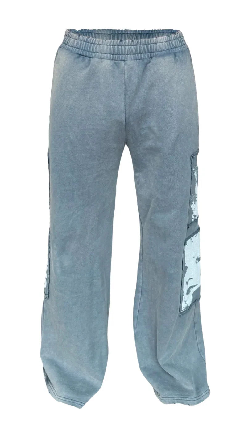 Matière De Dèsirs 'Washed Blue' Encore Sweatpants