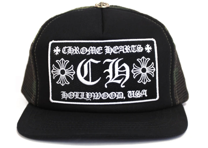 Chrome Hearts CH Hollywood 'Black/Camo' Trucker Hat