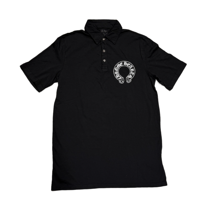 Chrome Hearts 'Horseshoe' Black Polo