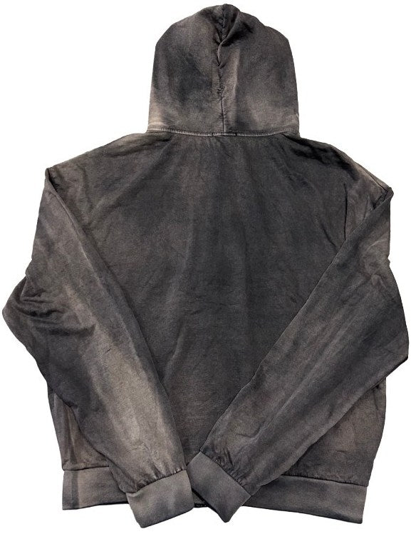 Bossi 'White/Green Dagger' Rhinestone Zip-Up Hoodie