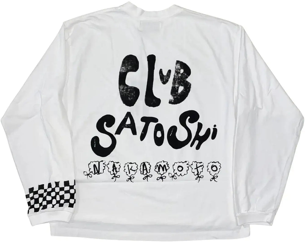 Satoshi Nakamoto 'Acid' White Longsleeve