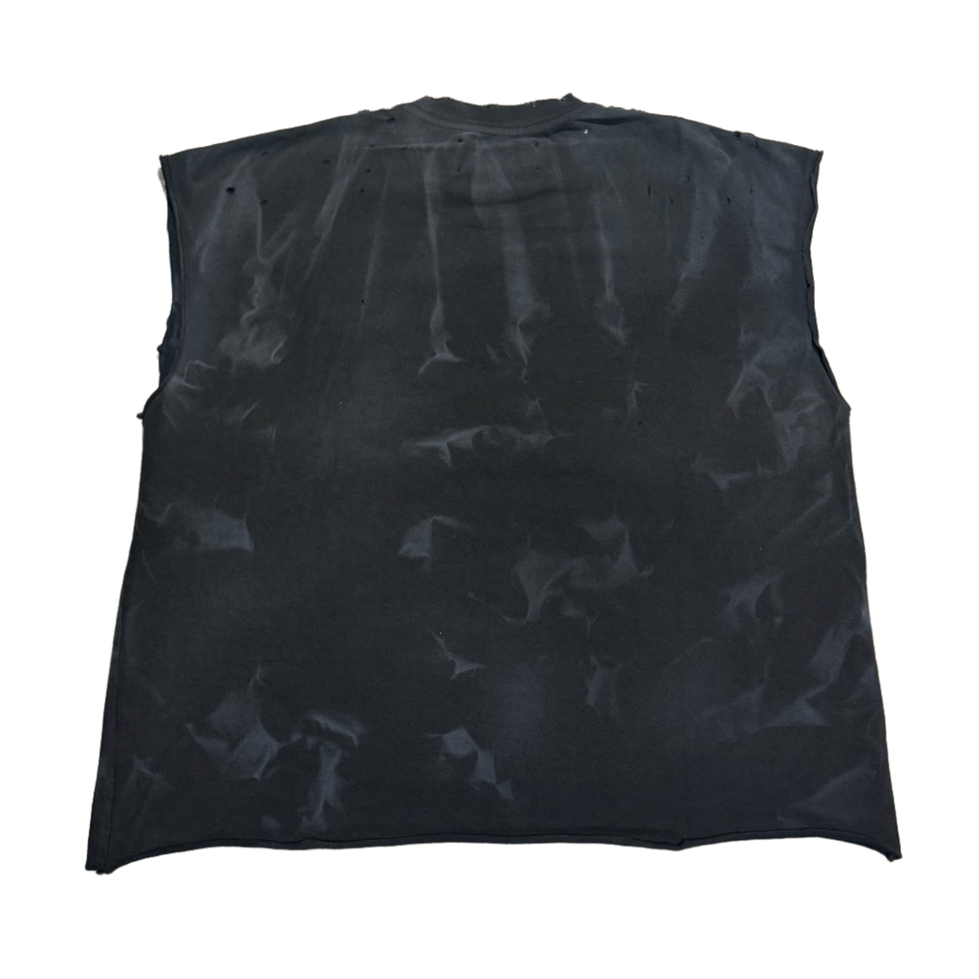 Satoshi Nakamoto 'Chat GPTee' Washed Black Cutoff Tee