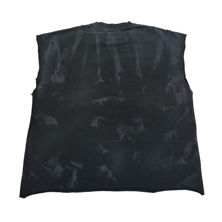 Satoshi Nakamoto 'Chat GPTee' Washed Black Cutoff Tee