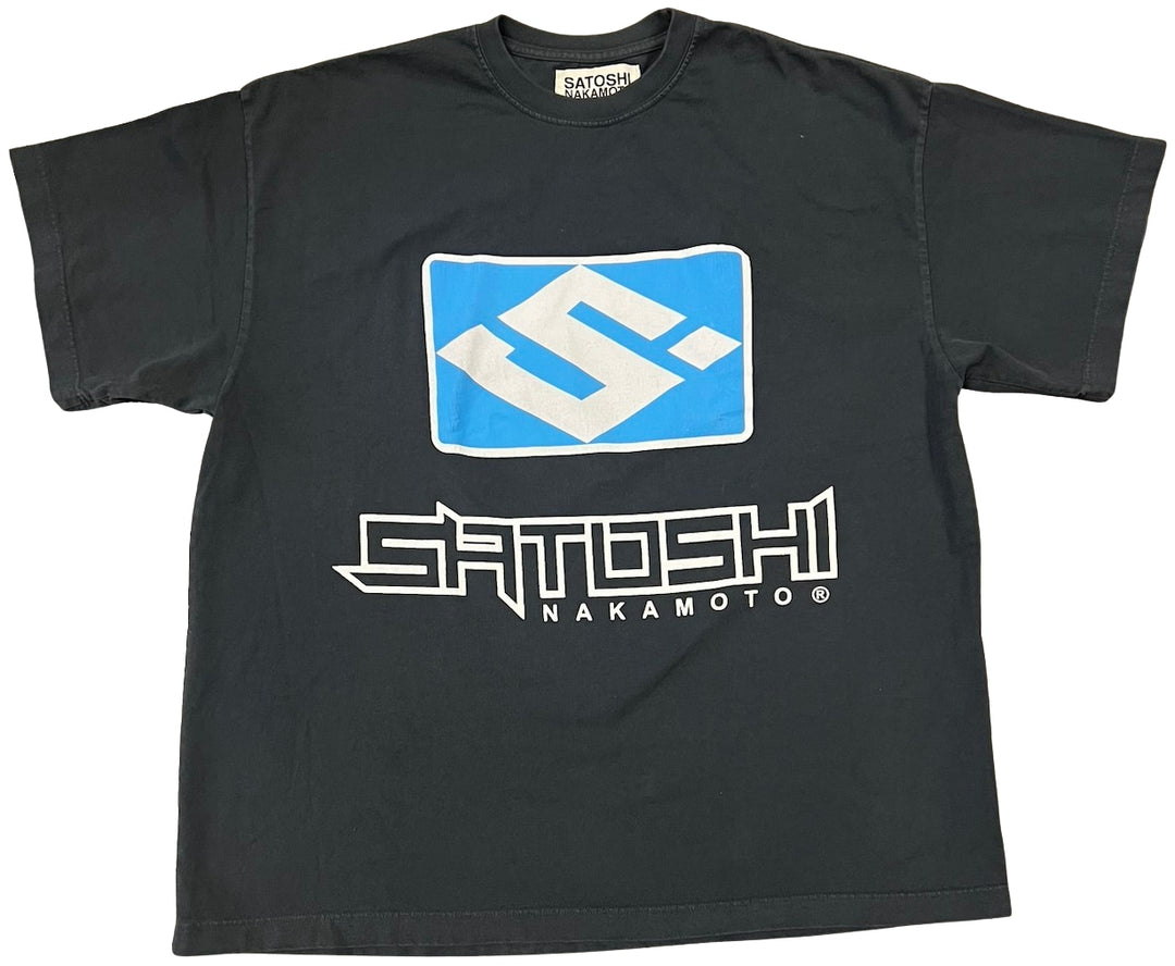 Satoshi Nakamoto 'S Logo' Grey Tee