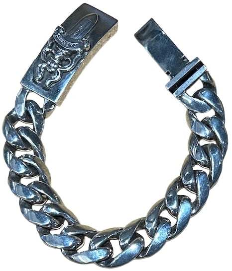 Chrome Hearts 'Dagger' 9.5in Silver Small ID Bracelet