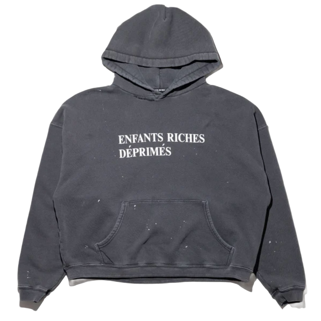 Enfants Riches Déprimés 'Paint Black' Classic Logo Hoodie