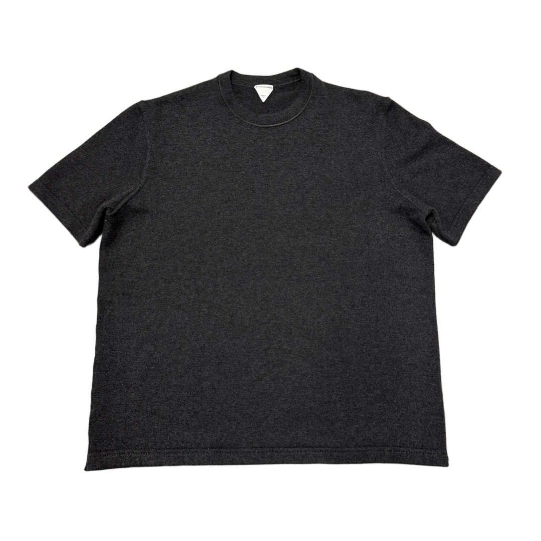 Bottega Veneta 'Charcoal' Cashmere Short Sleeve Shirt