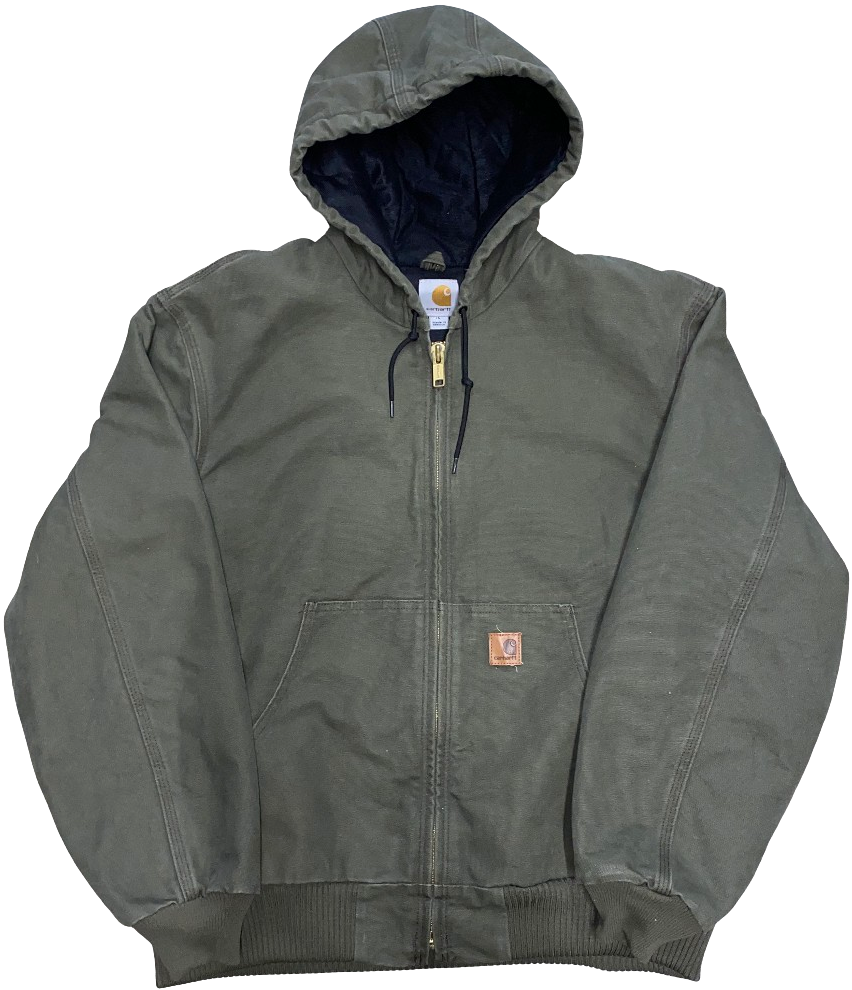 Carhartt 'Moss Green' Distressed Work Jacket