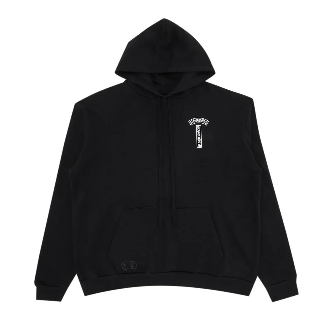 Chrome Hearts 'T Bar' Logo F*ck You Black Hoodie