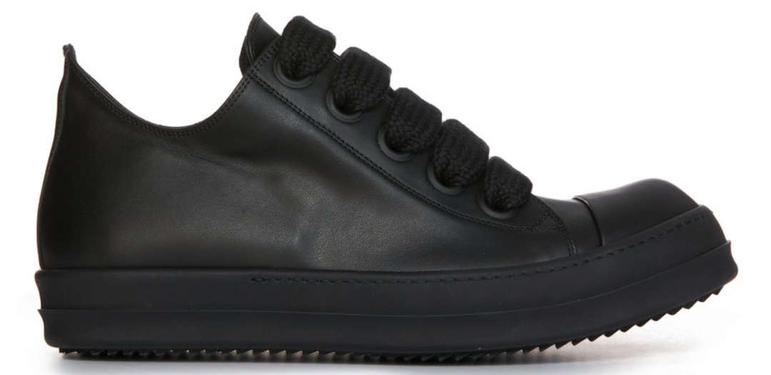 Rick Owens Lido Jumbo Lace Low Black/Black Sneaks