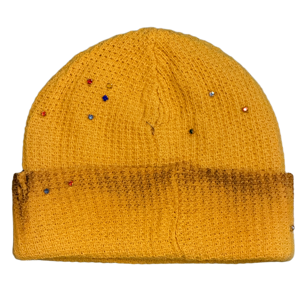 Lemons On Fire 'Multi-Color Crystals' Yellow Beanie
