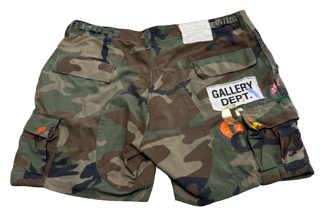 Gallery Dept. 'Woodland Camo' G Patch Cargo Shorts