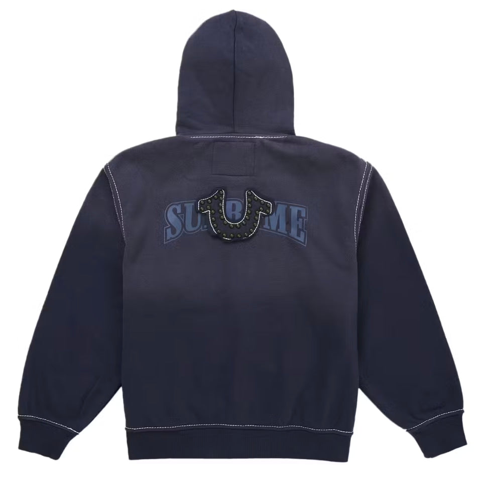 Supreme x True Religion 'Navy' FW25 Zip Up Hoodie