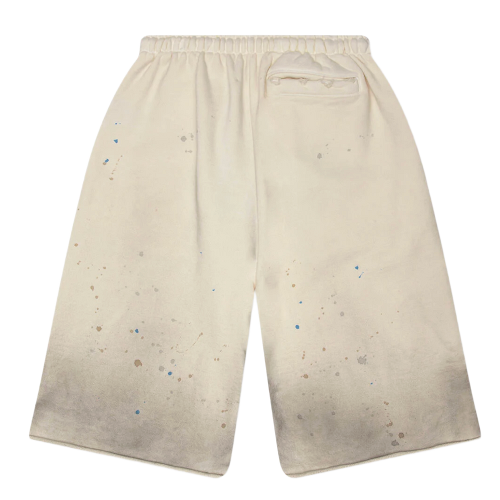 Satoshi Nakamoto 'White' Drifter Studded Sweat Shorts
