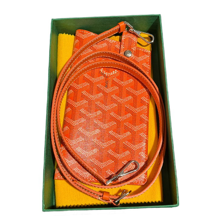 Goyard 'Orange' Montmarte MM Glasses Case