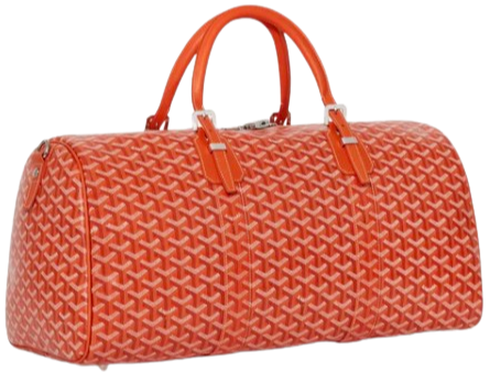Goyard 'Boston 50' Orange Duffle Bag