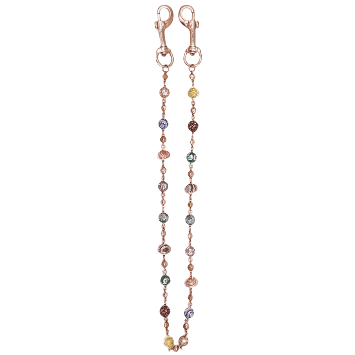 Starchain World 'Rose Gold' Small Planets Wallet Chain