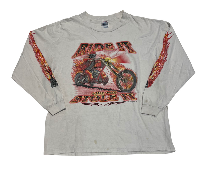 Ride It Like You Stole It Long Sleeve Vintage Tee