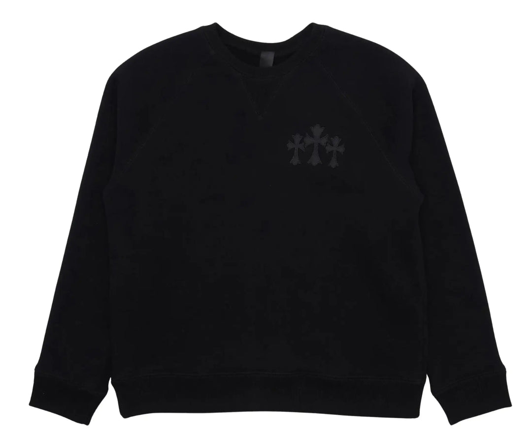 CHROME HEARTS ブラック トレーナー Chrome Hearts - CHROME HEARTS クロムハーツ SWTSHRT PLVR