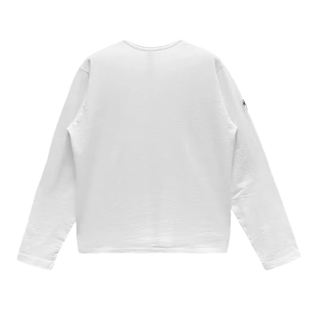Chrome Hearts 'White' Embroidered Eyechart Long Sleeve Tee