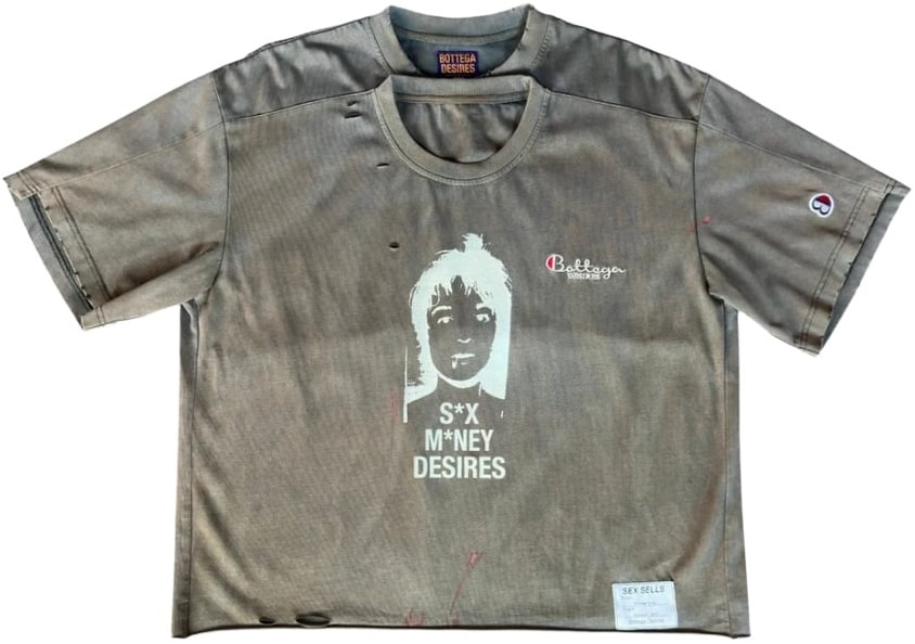 Bottega Desires 'Sex Sells' Gray Tee