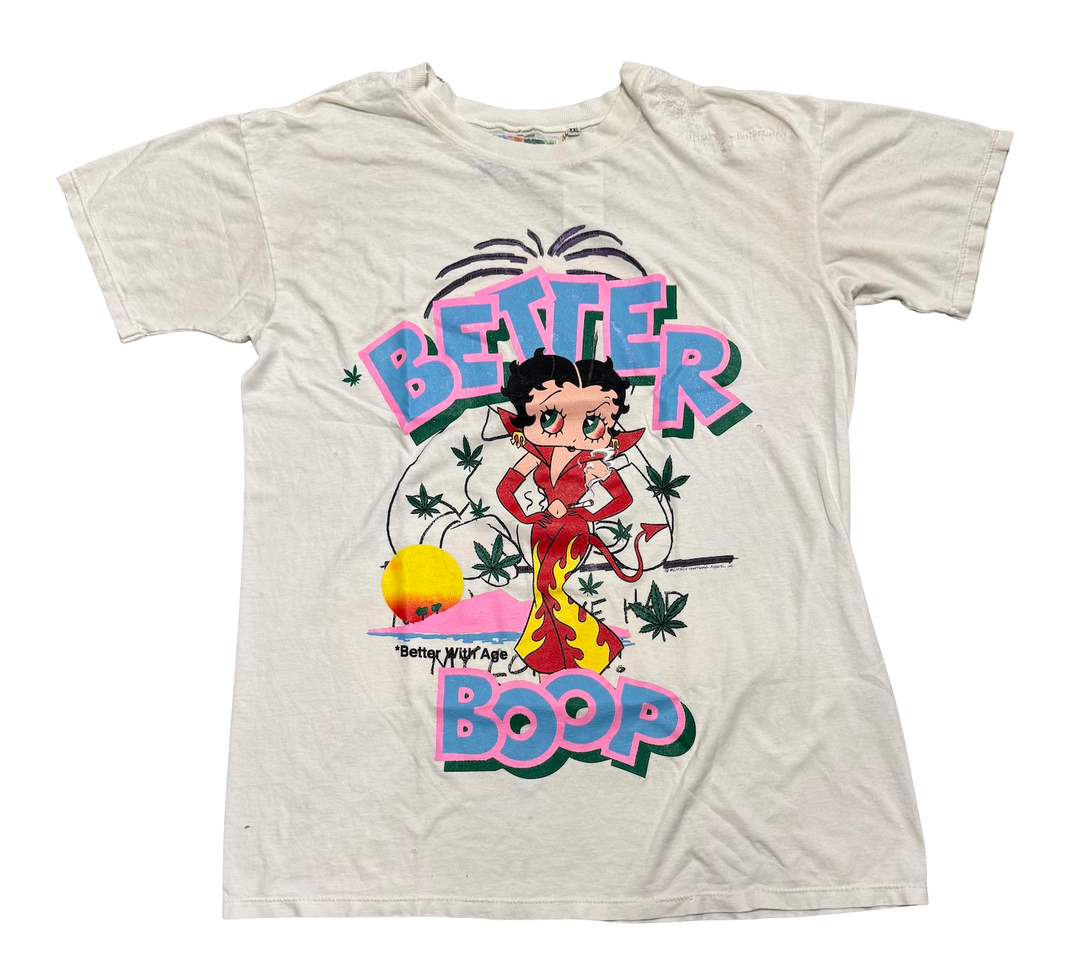 *Better With Age 'Better Boop' Vintage White Tee