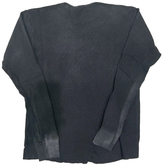 Satoshi Nakamoto 'Washed Black' Thermal Longsleeve